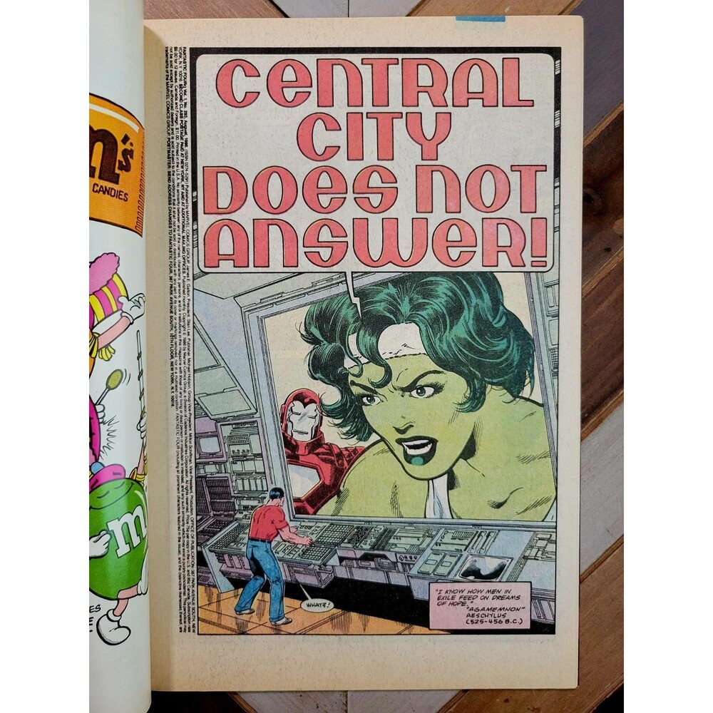 Fantastic Four #293 FN/VF Marvel 1986 Newsstand! Final John Byrne Art! She-Hulk - Picture 2 of 5